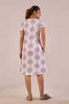 Sweet Moon Knit Cotton Mid Length Nightdress - Blush Pink — thumbnail 2